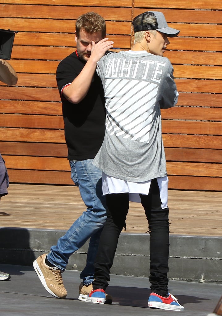 Justin Bieber and James Corden Out in LA October 2015