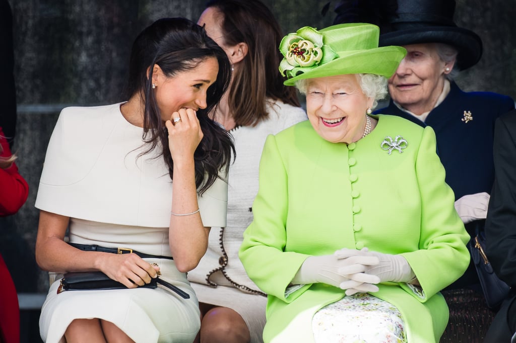 Meghan Markle Wearing Queen Elizabeth II Earrings June 2018