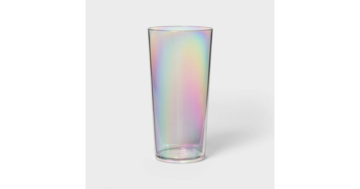 Target Iridescent Plastic Tumbler Target Has a Giant Iridescent