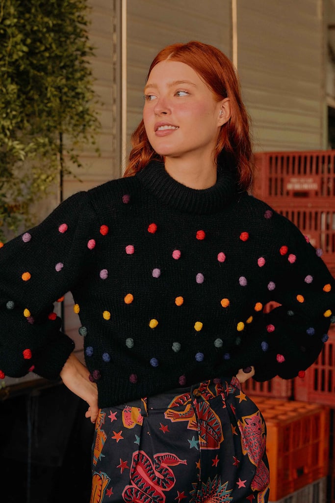 Pops of Colour: Farm Rio Rainbow Dots Turtleneck Sweater