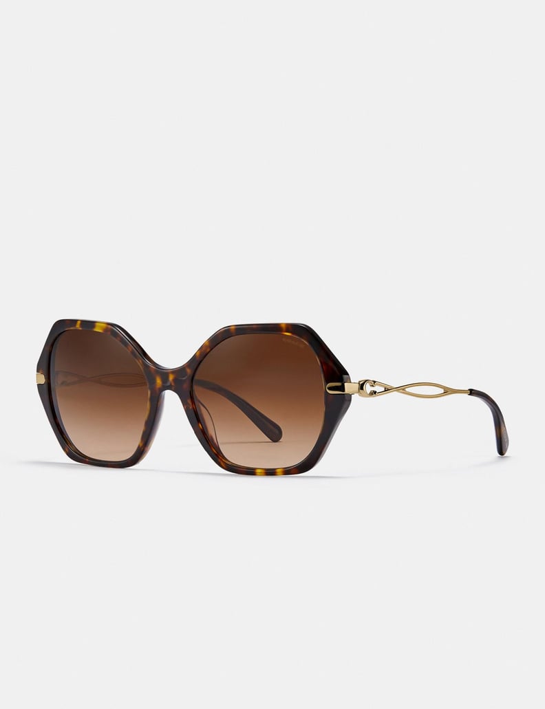 Coach Sculpted Signature Hexagon Sunglasses