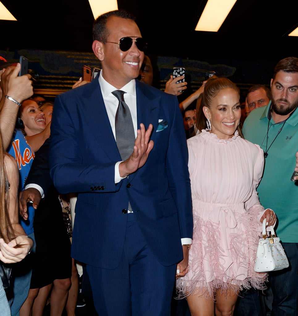 Jennifer Lopez's Pink Feather Dress