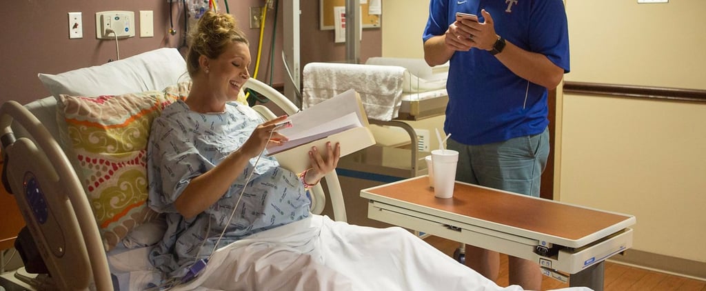 Pregnant Teacher Working in the Delivery Room
