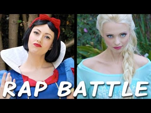 Snow White vs. Elsa Battling It Out