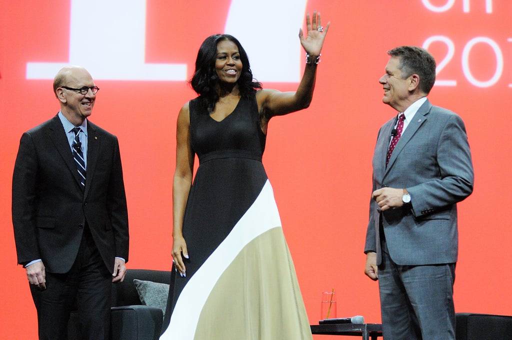 Michelle Obama Colorblock Maxi Dress
