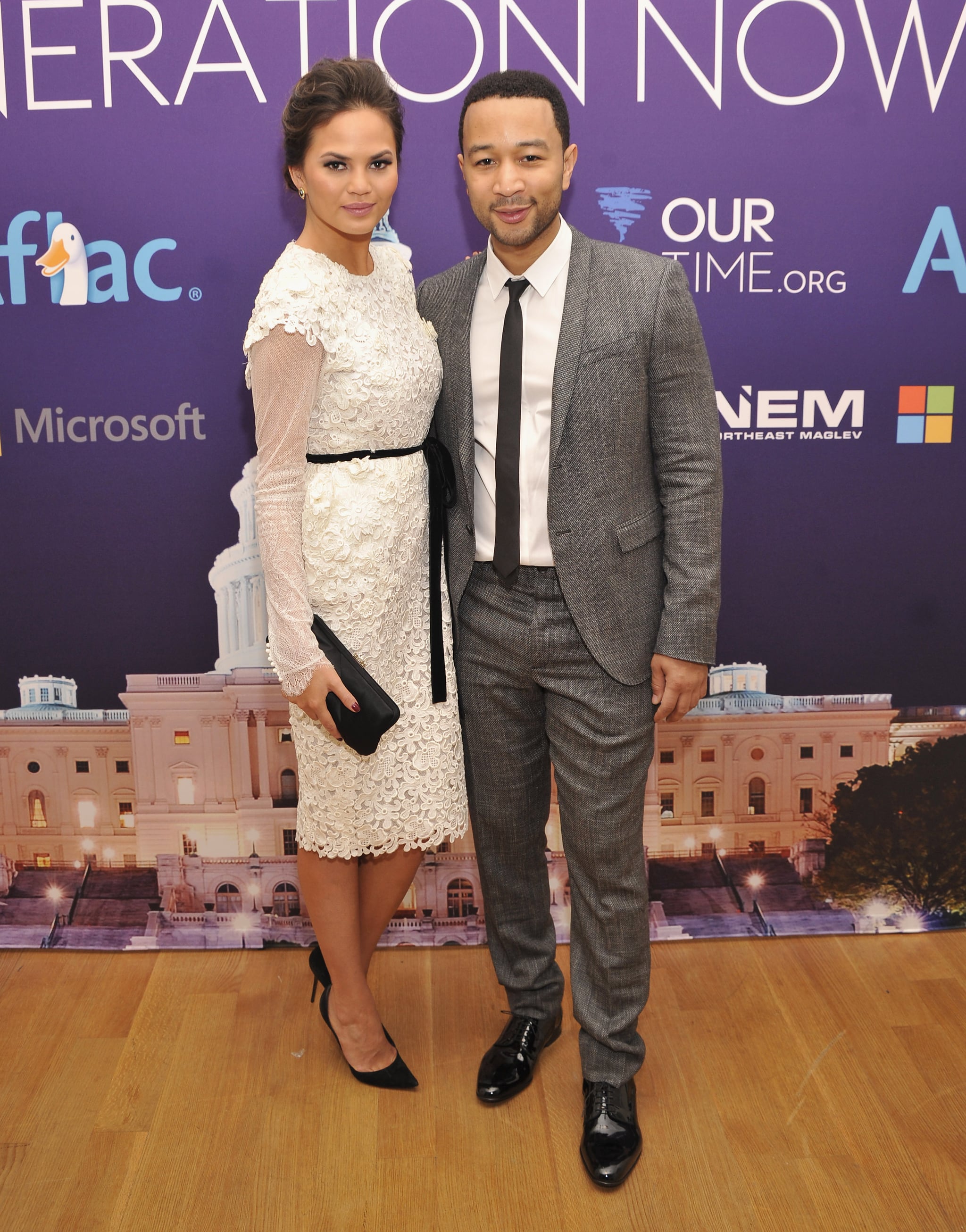 John Legend And Fiance Chrissy Teigen Stopped By The Inaugural Youth Beyonce Eva Longoria And More Stars Celebrate Inauguration Weekend Popsugar Celebrity Photo 48