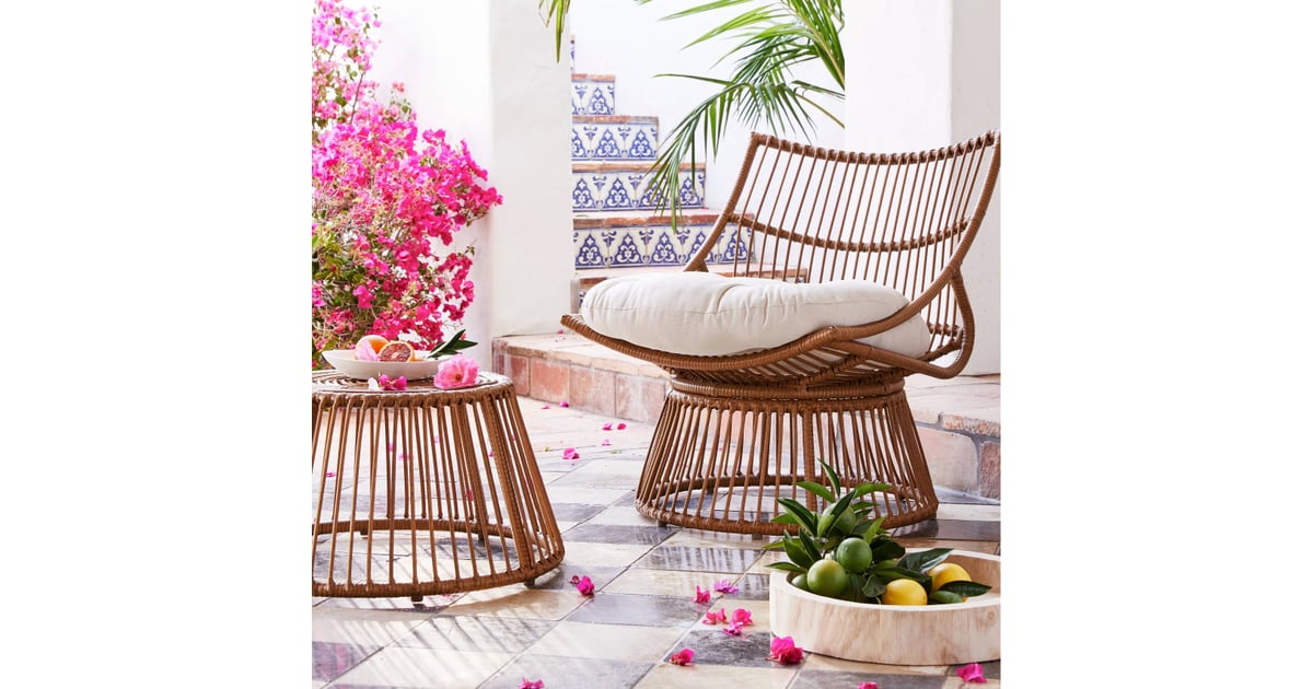 Borealis Patio Papasan Chair and Ottoman Set | Best ...