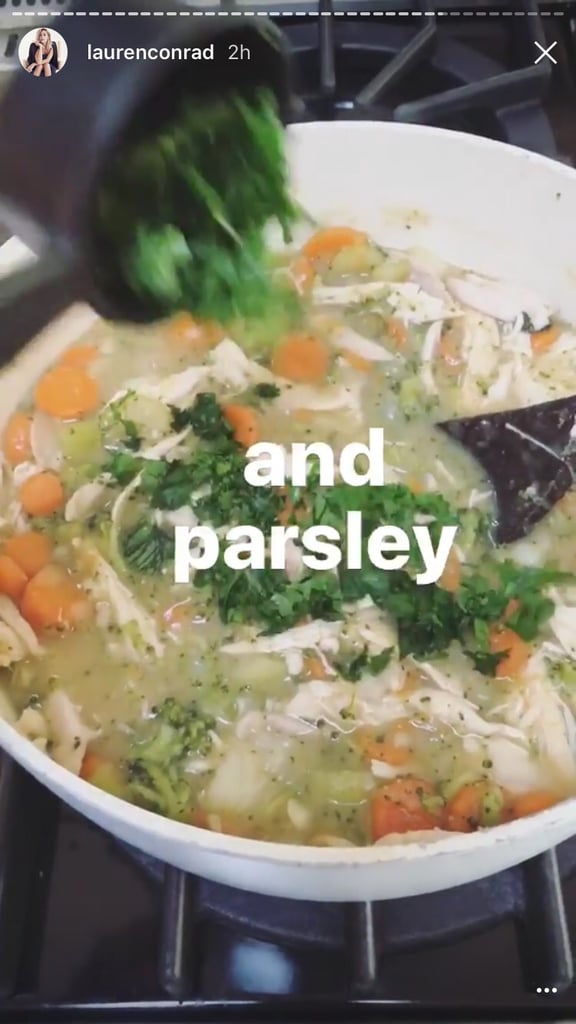 Lauren Conrad Chicken Pot Pie Recipe on Instagram