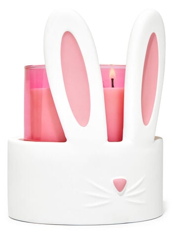 Bath & Body Works Ceramic Bunny 3-Wick Candle Holder