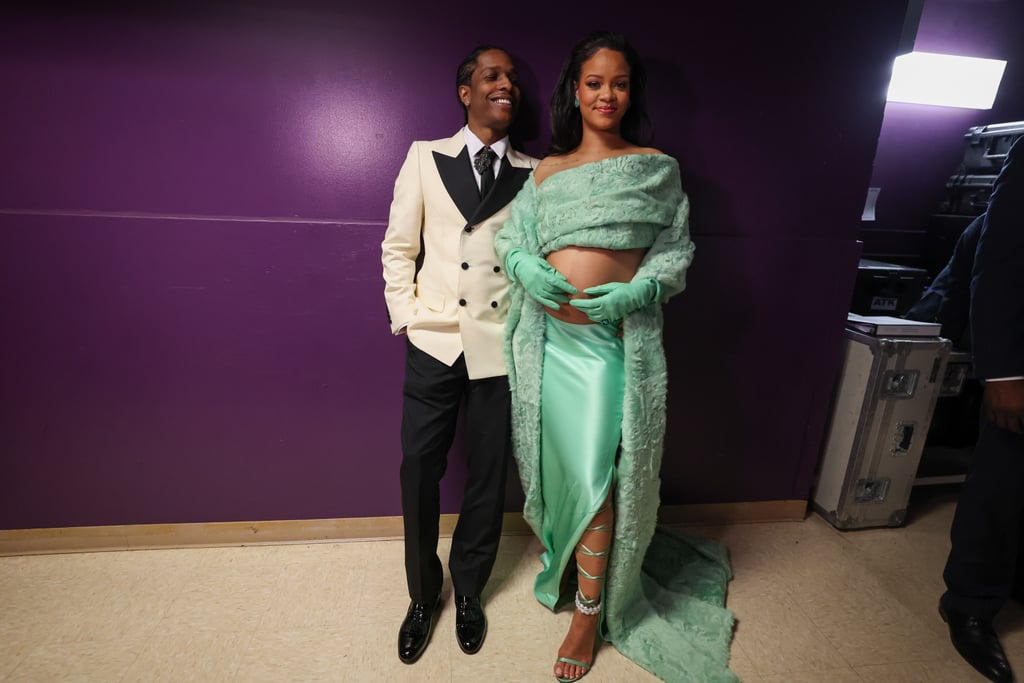 Rihanna and A$AP Rocky Backstage at the 2023 Oscars