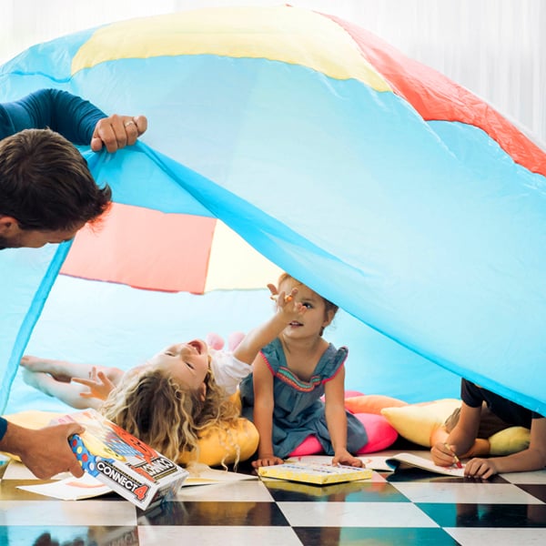 inflatable fort with fan