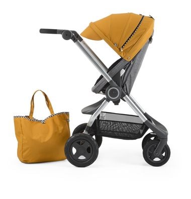Stokke Scoot stroller in racing yellow