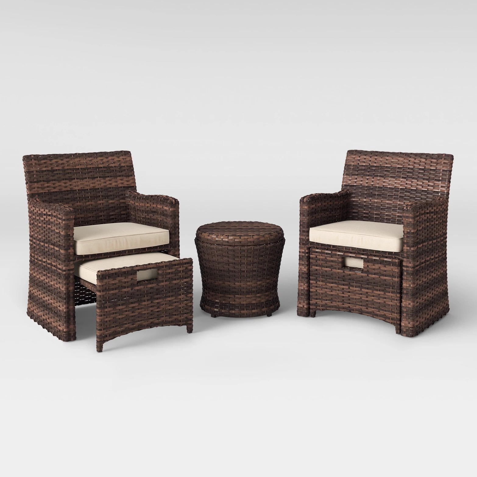 Threshold wicker deals patio chair