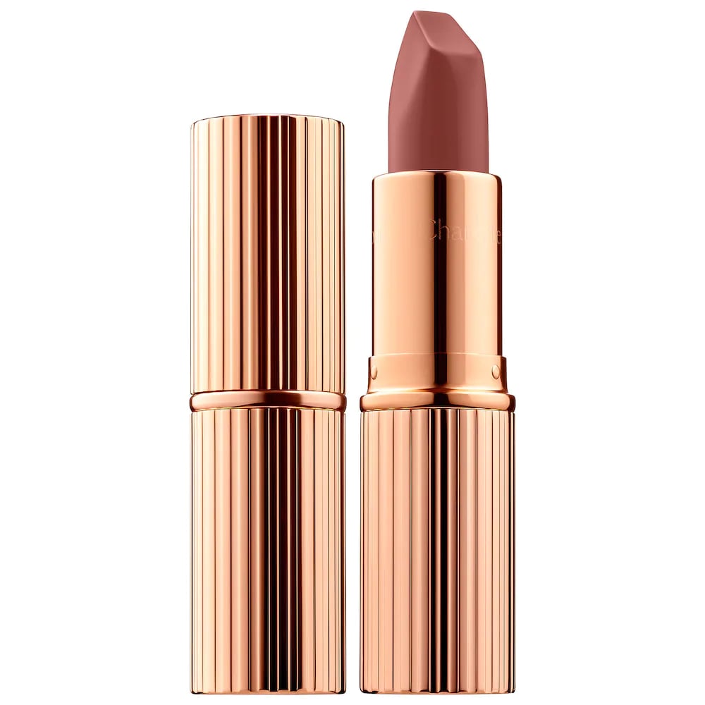A Nude Pink: Charlotte Tilbury Matte Revolution Lipstick in Pillow Talk