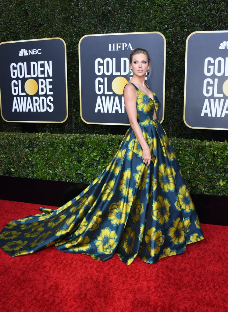 Taylor Swift Wears Etro Couture Gown to Golden Globes