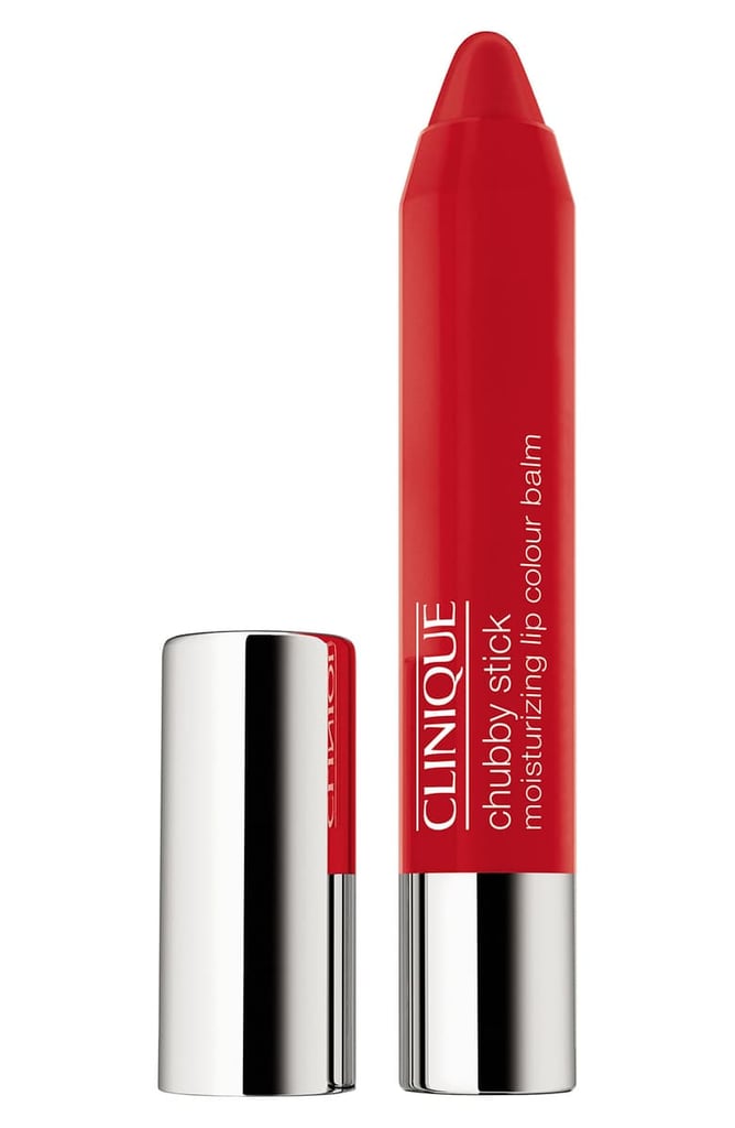 Best Red Lipstick: Clinique Chubby Stick Moisturizing Lip Color Balm in Two Ton Tomato