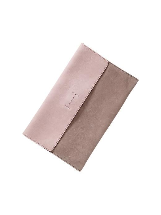 Gap Pastel Colorblock Leather Clutch