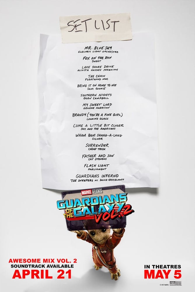guardians of the galaxy soundtrack volume two