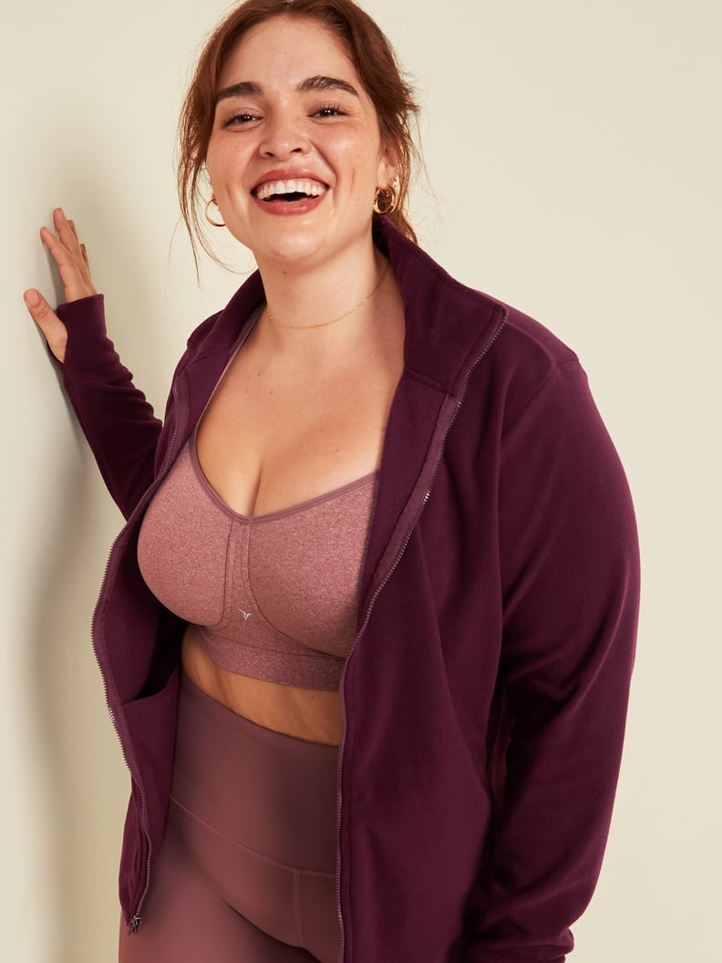 Go-Warm Micro Performance Fleece Plus-Size Zip Jacket