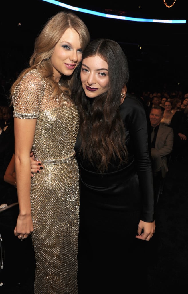 Taylor Swift and Lorde took a photo at the Grammys.