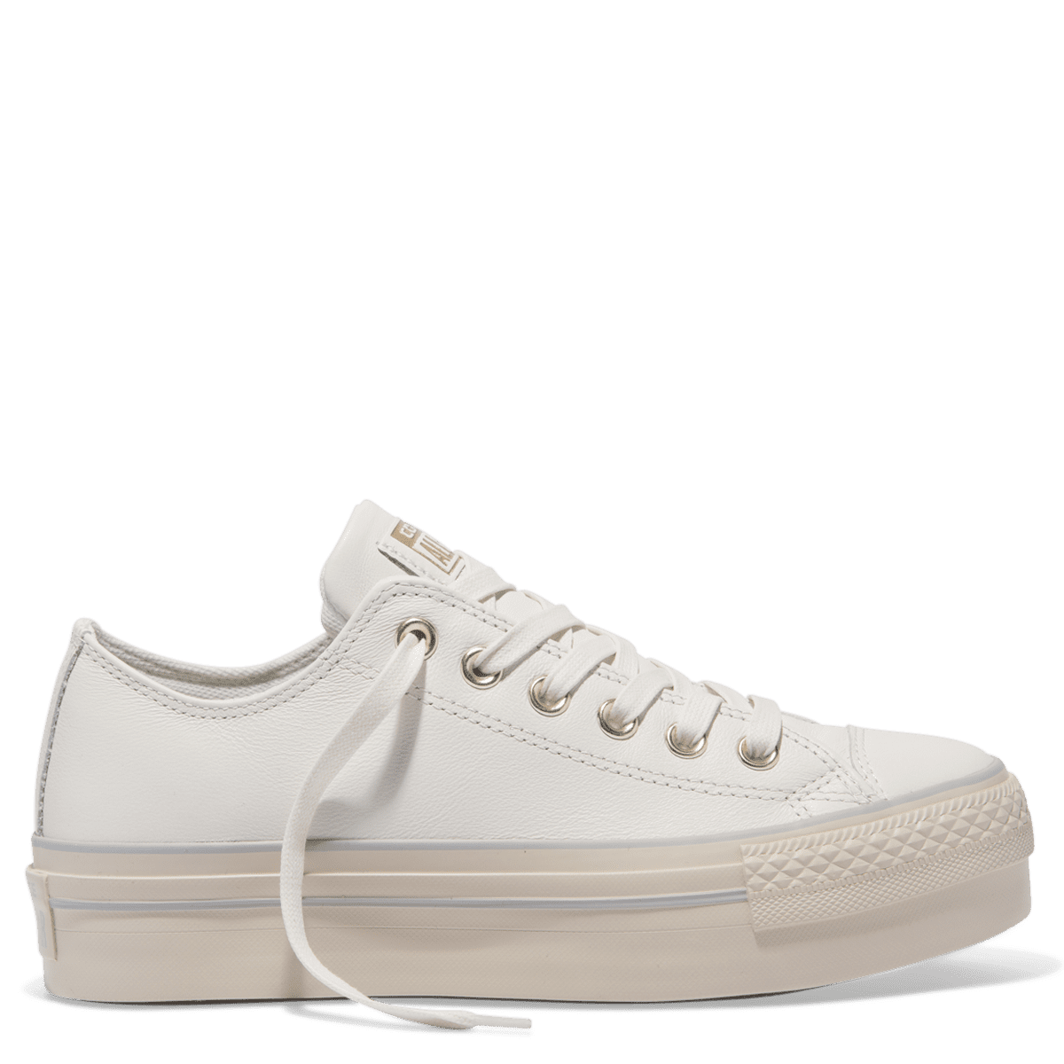 converse platform leather sneakers