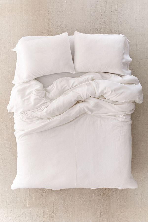 Faded Ribbed Jersey Comforter