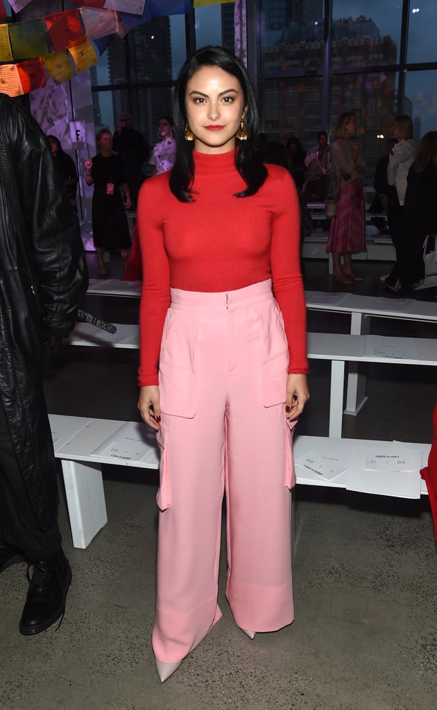 Camila Mendes at New York Fashion Week in 2018