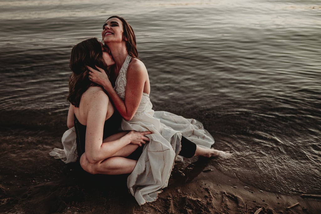 Sexy River Beach Engagement Photo Shoot