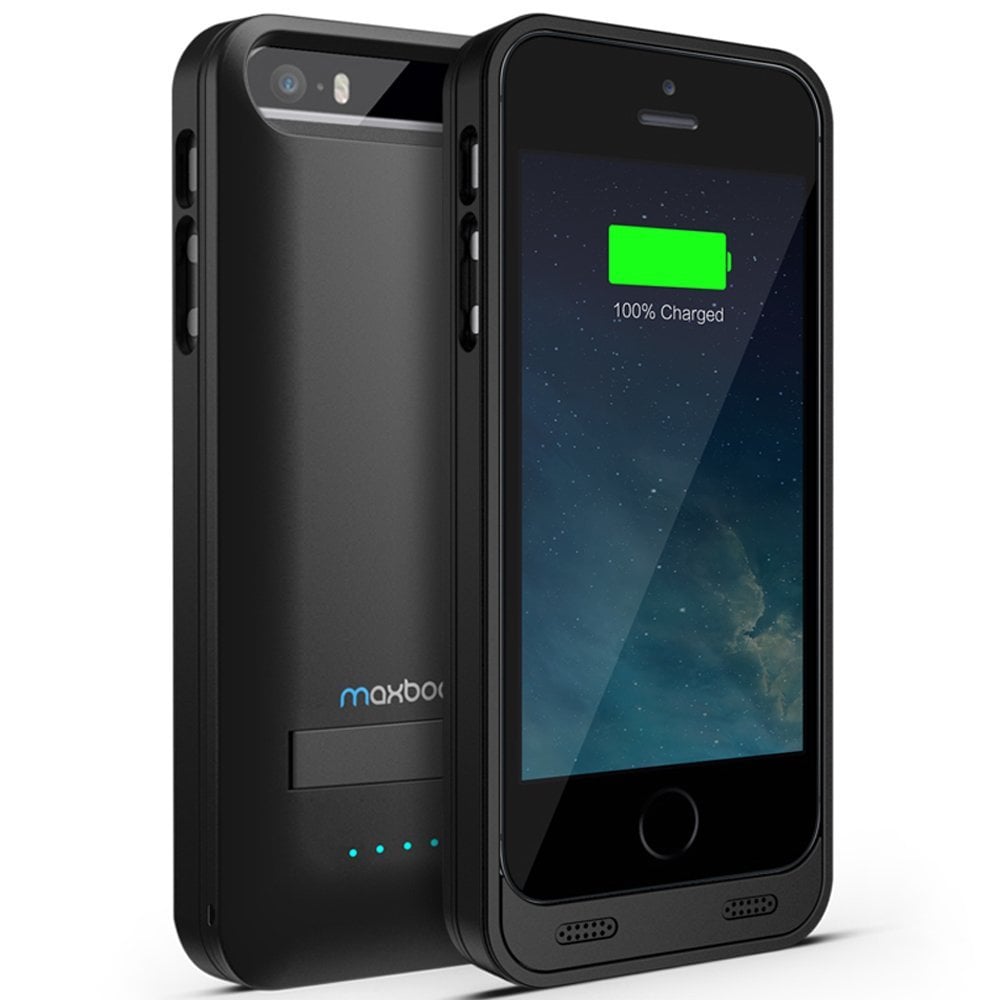 The Maxboost Protective Battery Case ($50, originally $100), for iPhone 5/5S can be switched on or off even when using the case, so that you're not constantly draining the extra charge.
