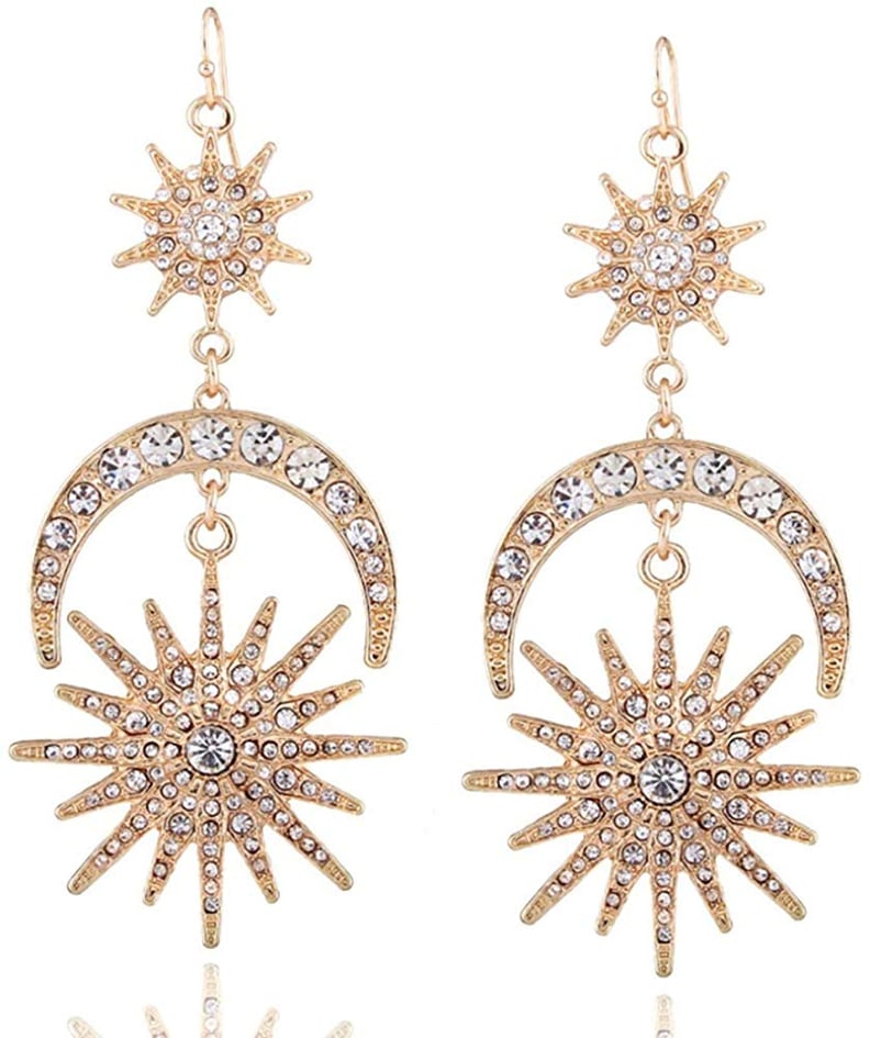 Sun Moon Stars Drop Earrings