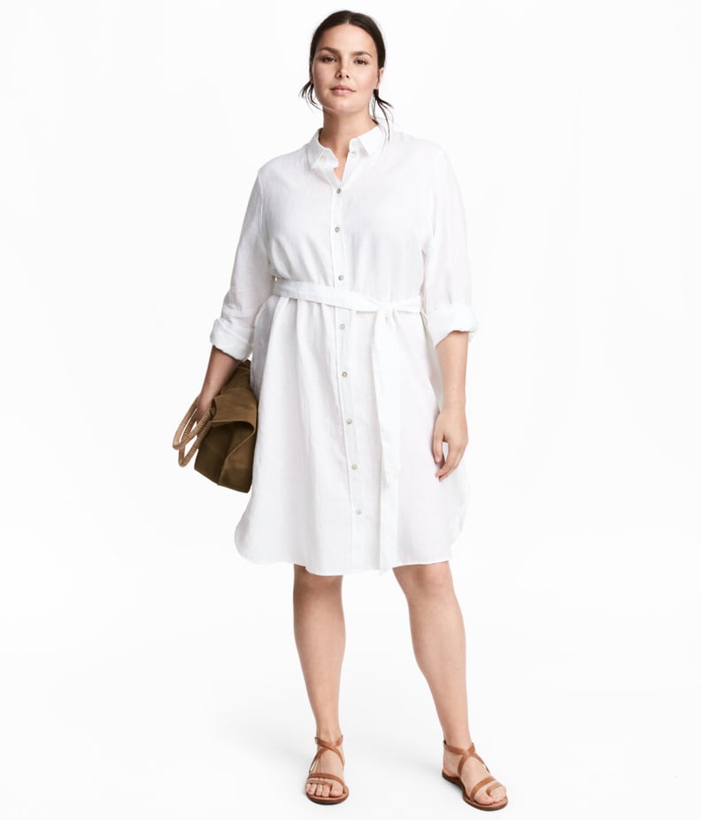 H&M + Linen Shirt Dress