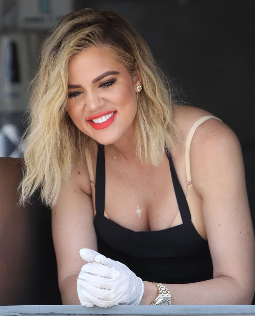 Khloe Kardashian Serving Ice Cream in LA June 2016