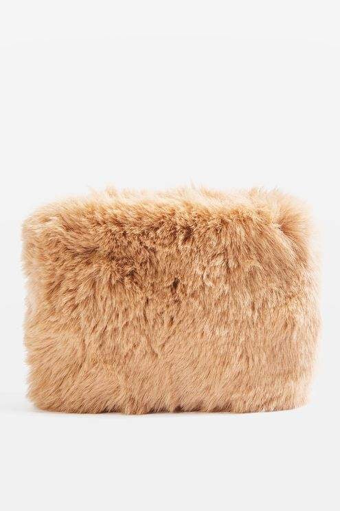 Topshop Teddy Faux Fur Purse