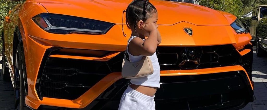 Stormi and Kulture Wear Designer Outfits on Instagram