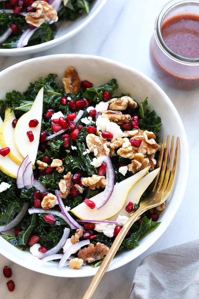 Pomegranate and Pear Kale Salad