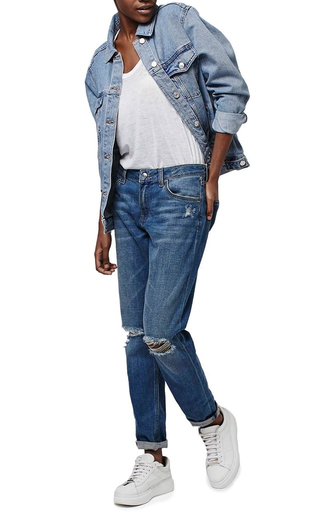 Oversize Denim Jacket Trend POPSUGAR Fashion