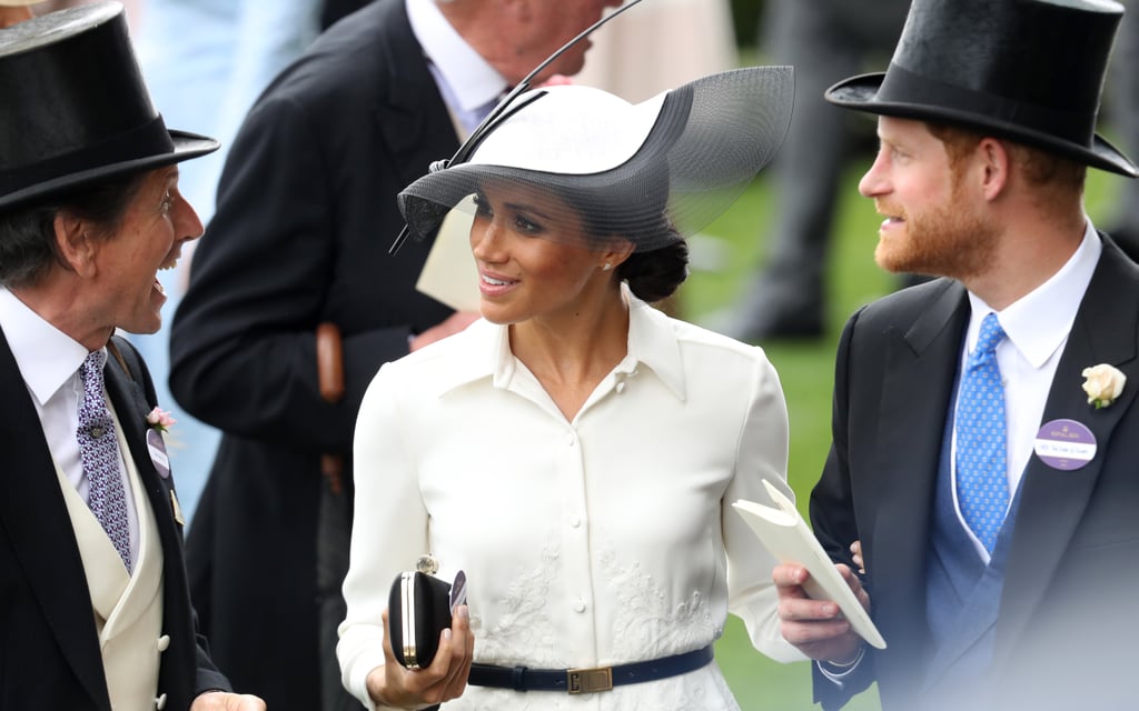 Meghan Markle's White and Black Hat Royal Ascot 2018