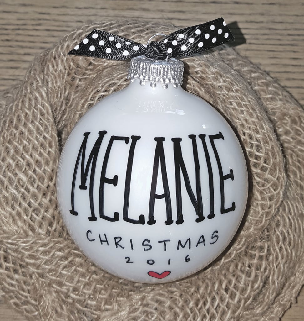 Glass Ball Name Ornament | Personalized Christmas Ornaments For Kids ...