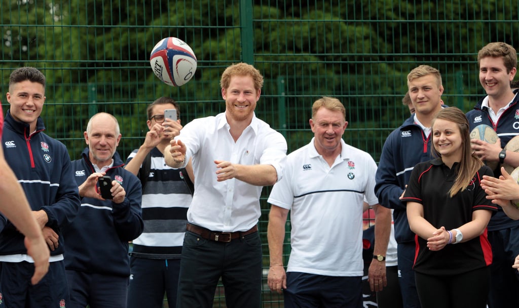 Prince Harry Visits RFU Community Rugby Programme June 2016