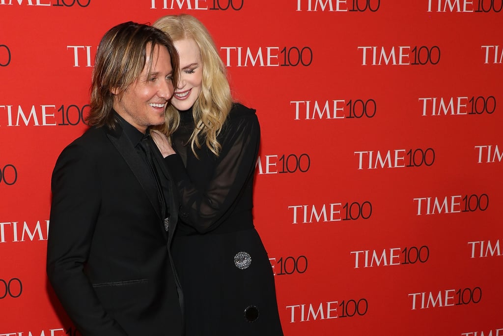 Nicole laid her head gently on Keith's at the 2018 Time 100 Gala in April.