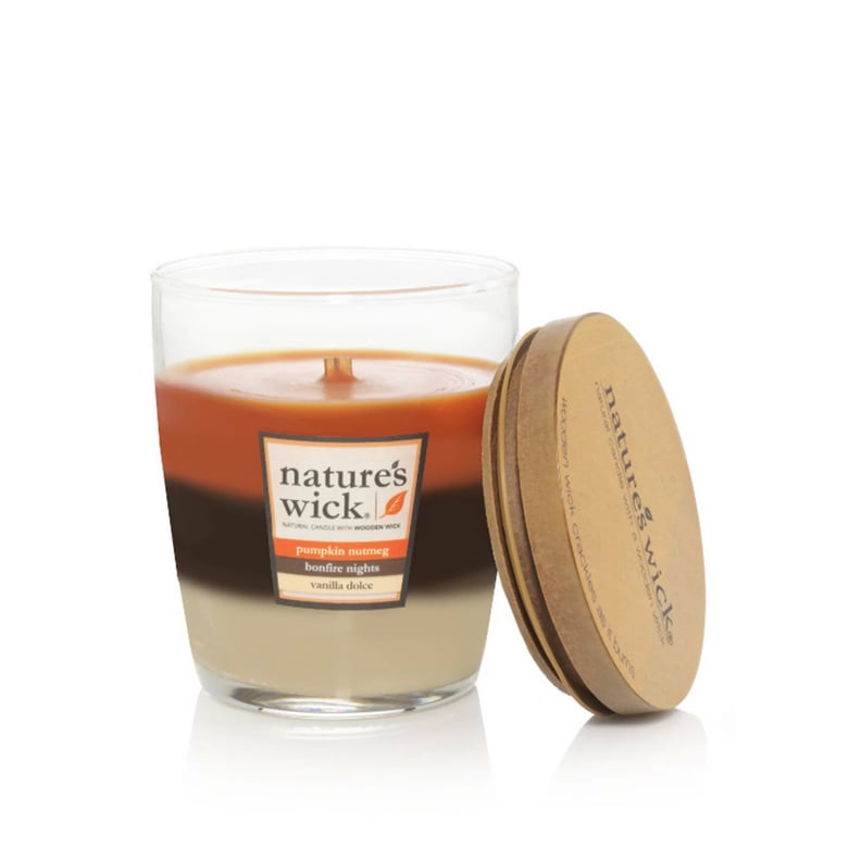 Pumpkin Nutmeg, Bonfire Nights, and Vanilla Dolce Glass Jar Layered Candle