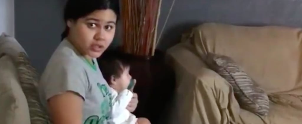 Video of Mom Rocking an Empty Bouncer While Holding Her Baby