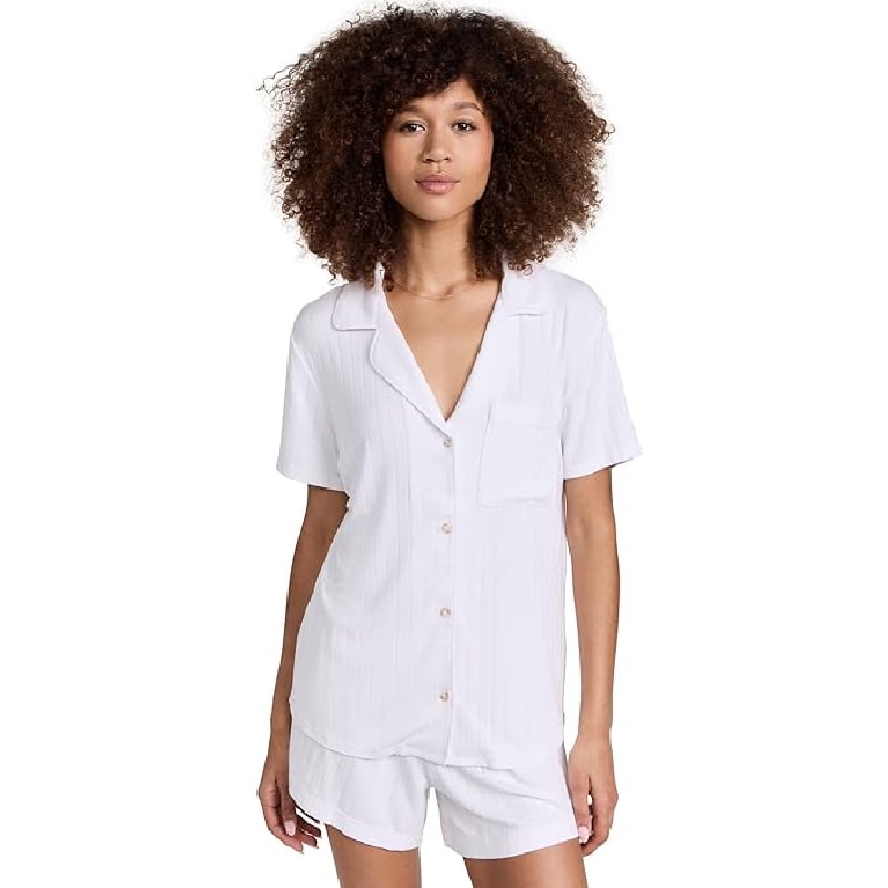 Eberjey Gisele Rib Relaxed Short Pj Set