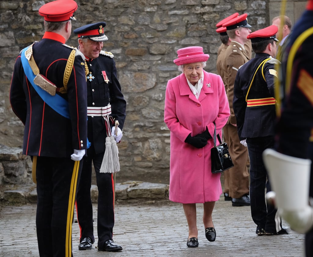 Queen Elizabeth II in Pink After Second Royal Baby's Birth