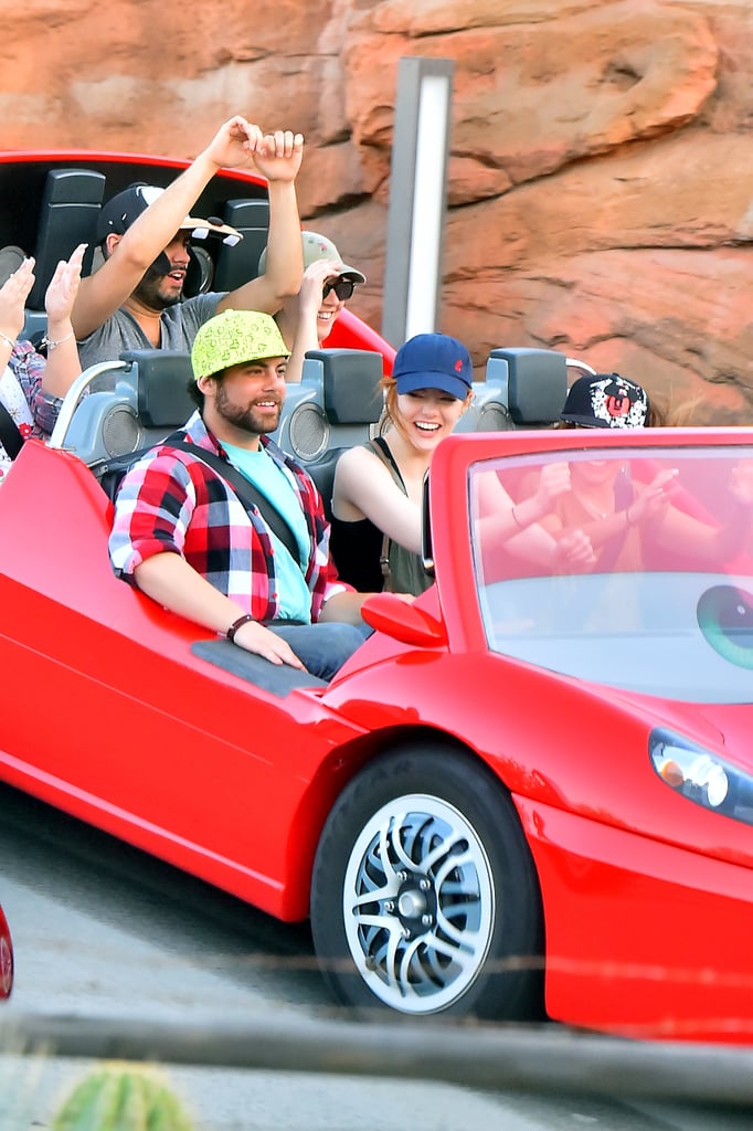 Emma Stone at Disneyland After Andrew Garfield Breakup
