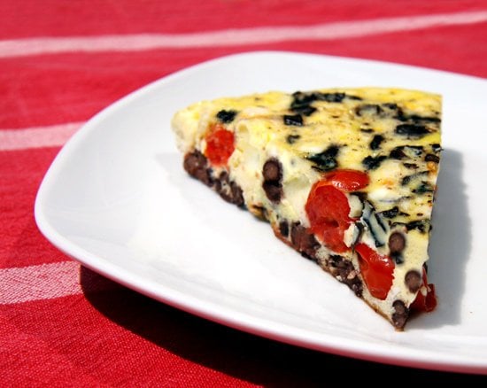 Vegetarian: Red, White, Bean, and Basil Frittata