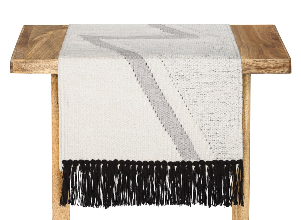 Fringed Silver Table Runner ($25)