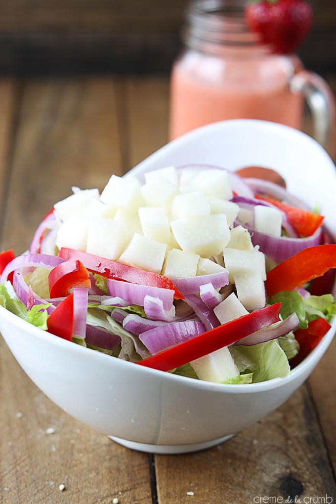 Asian Strawberry Sesame Salad