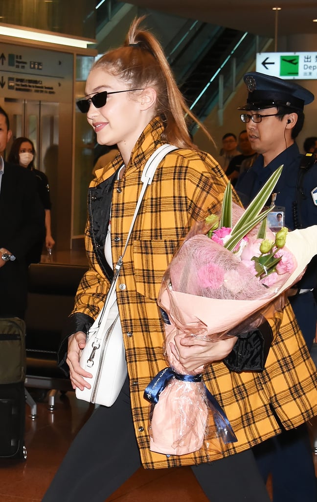 Gigi Hadid Storets Plaid Jacket November 2018