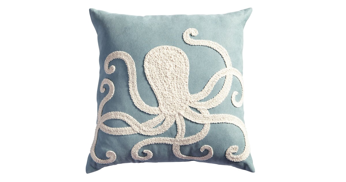 Octopus Embroidered Pillow Best Summer Decor Items From Pier 1